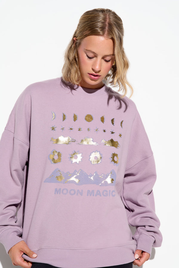 Spiritual Gangster Spellbound Boyfriend Crew ORCHID MOON