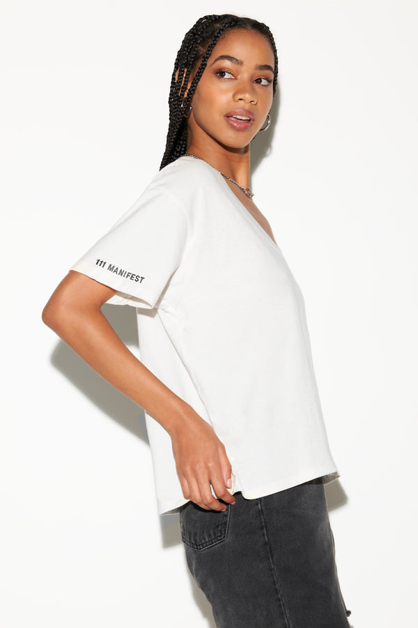 spiritual gangster 111 Jordan Tee WHITE