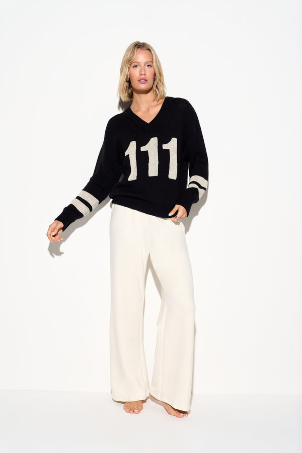 Spiritual Gangster 111 Manifest Jax Sweater BLACK