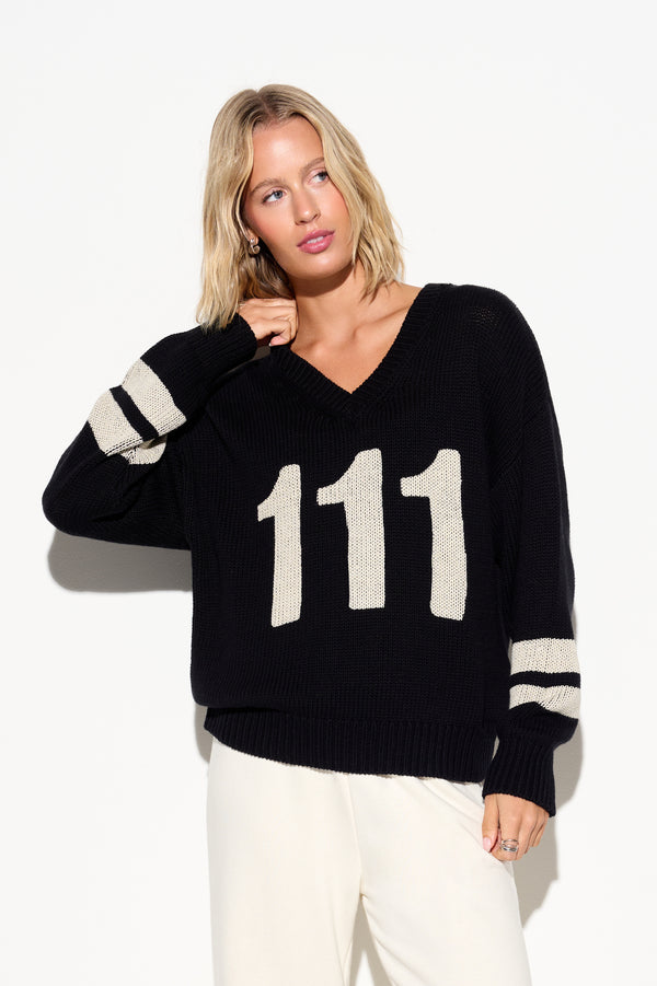 Spiritual Gangster 111 Manifest Jax Sweater BLACK