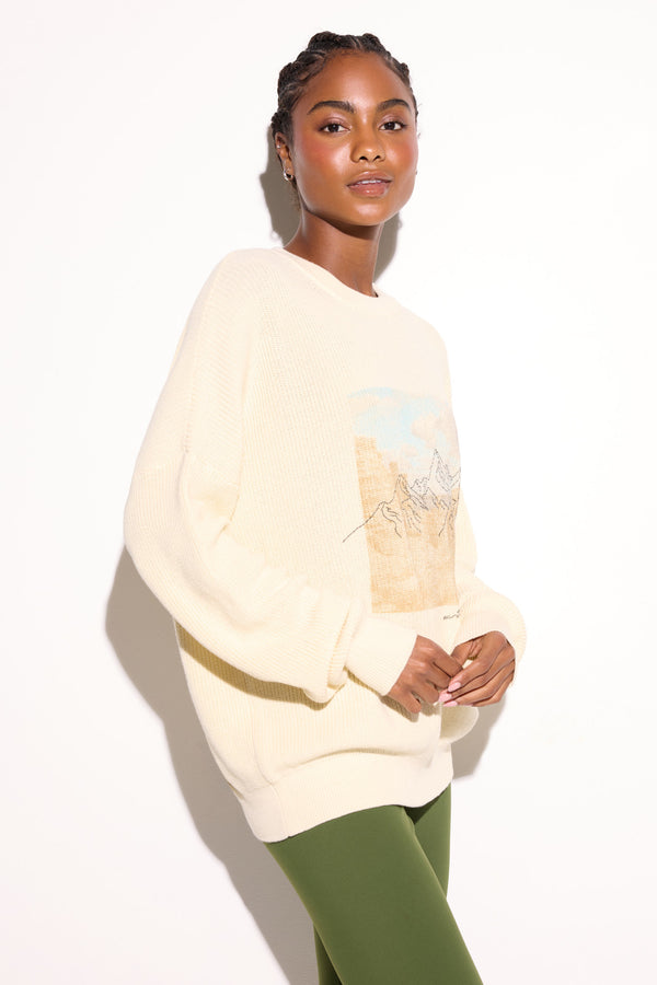 Spiritual Gangster Above Me Lyric Sweater CANVAS