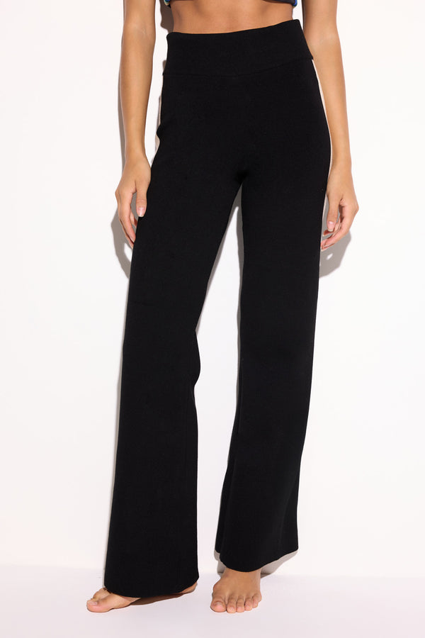 Spiritual Gangster Blake Wide Leg Pant BLACK