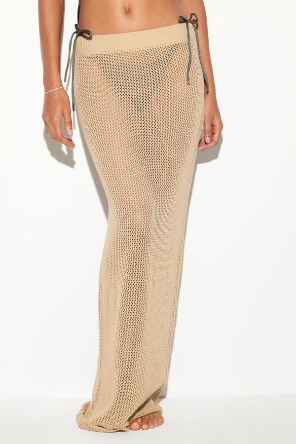spiritual gangster Carmen Crochet Skirt PALO SANTO