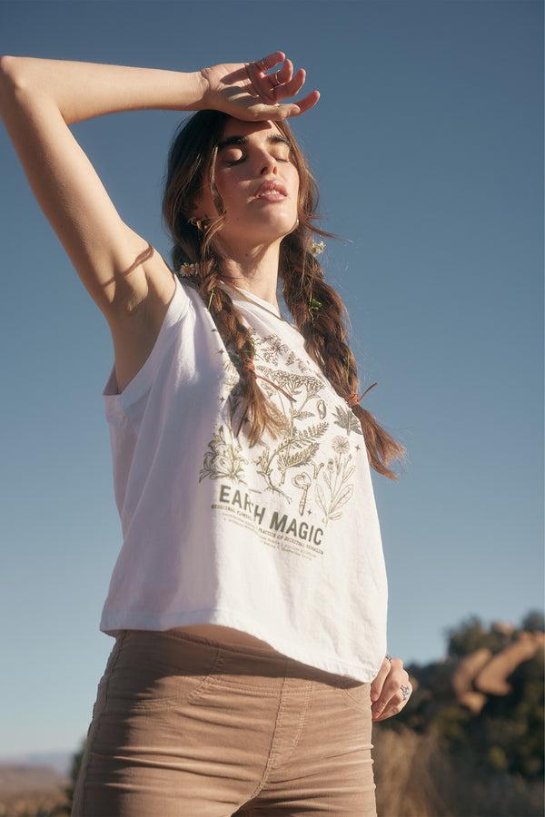 Spiritual Gangster Earth Magic Bowery Tank WHITE