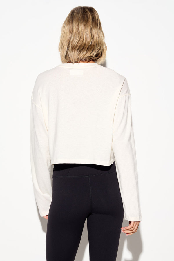 Spiritual Gangster Eye Love Drew Top VINTAGE WHITE