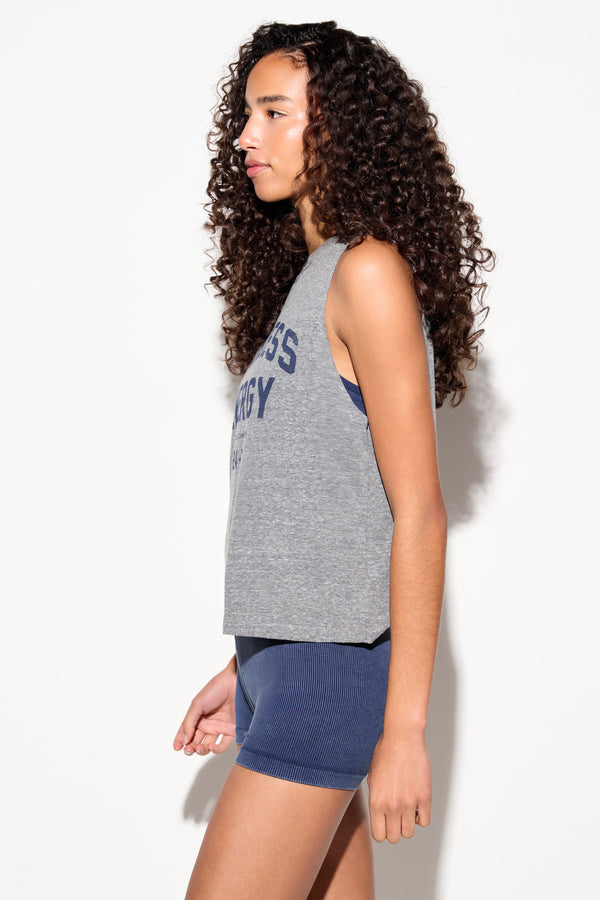 Spiritual Gangster Goddess Vibe Tank HEATHER GREY
