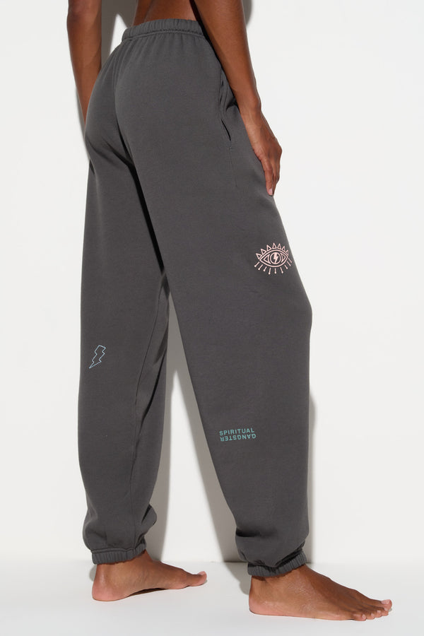Spiritual Gangster Good Vibes Sol Sweatpant ASH