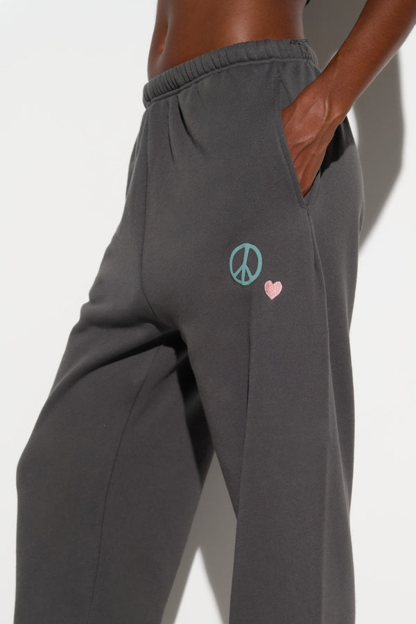 Spiritual Gangster Good Vibes Sol Sweatpant ASH