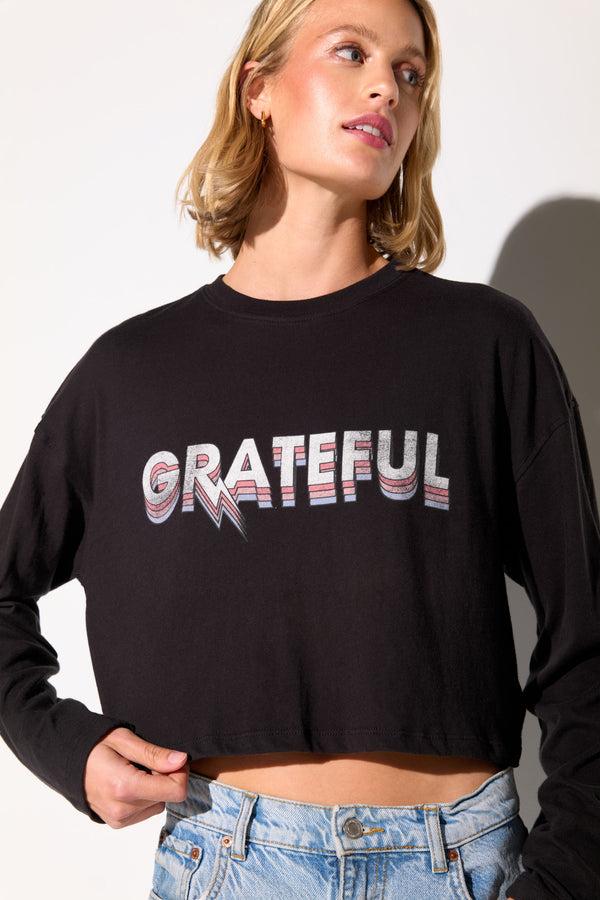 Spiritual Gangster Grateful Ascent Drew Top BLACK