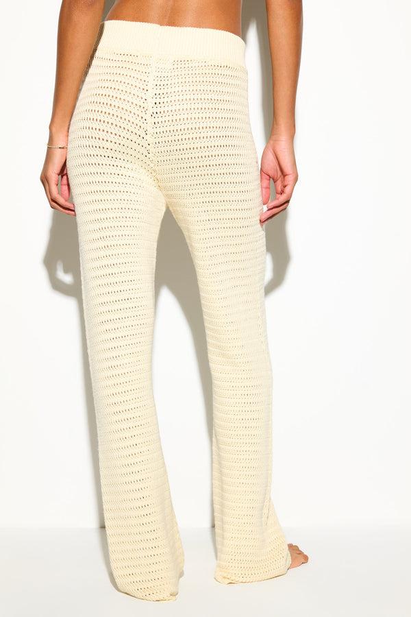 Spiritual Gangster Halston Crochet Pant CANVAS