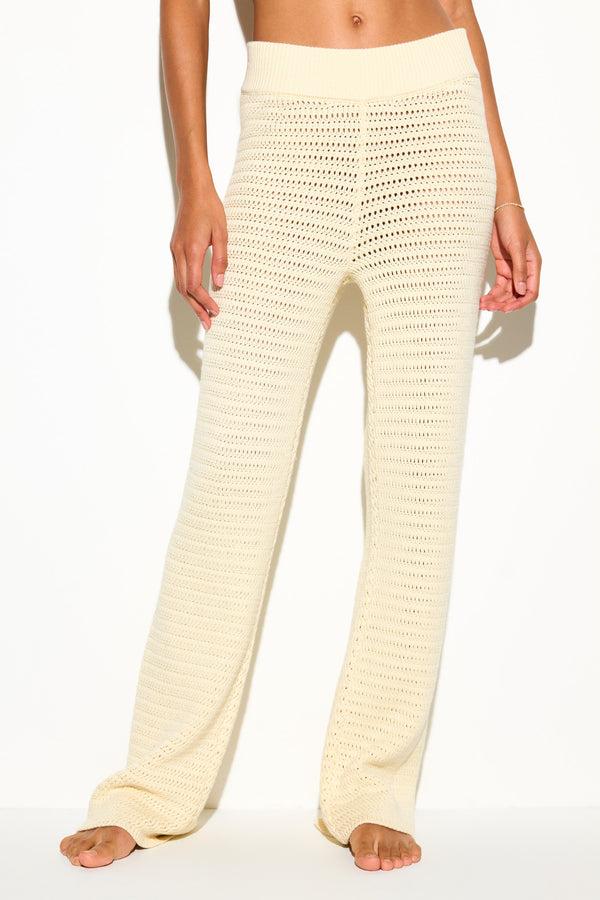spiritual gangster Halston Crochet Pant CANVAS