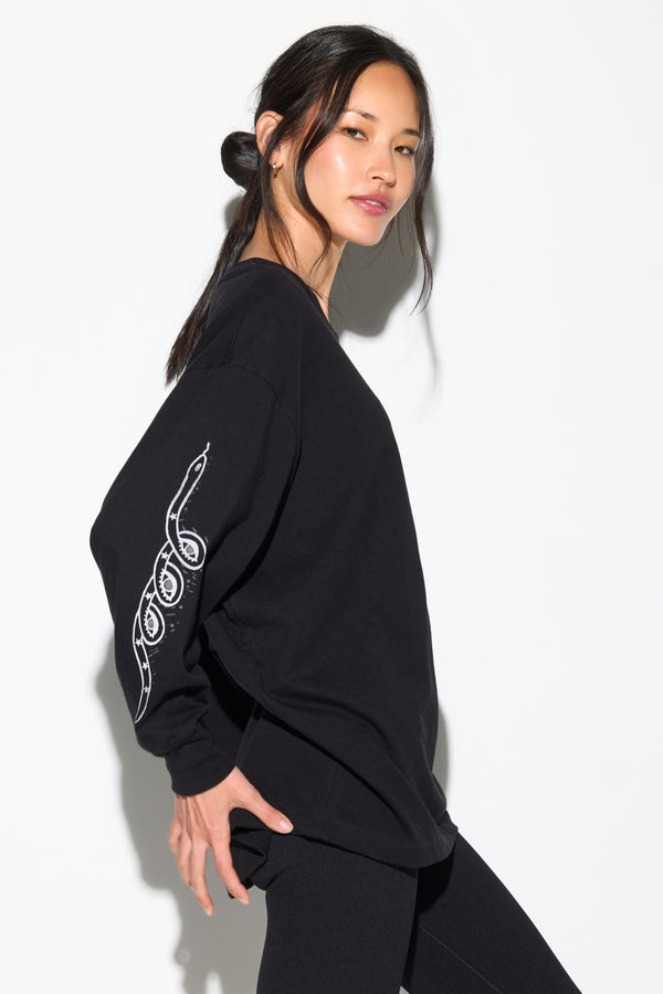 Spiritual Gangster Live Free Jett Top BLACK