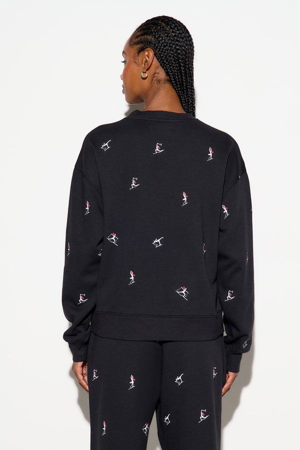 Spiritual Gangster Namaski Astrid Crew BLACK