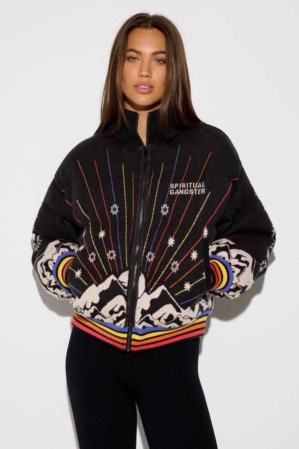 spiritual gangster Namaski Rays Rumi Puffer BLACK