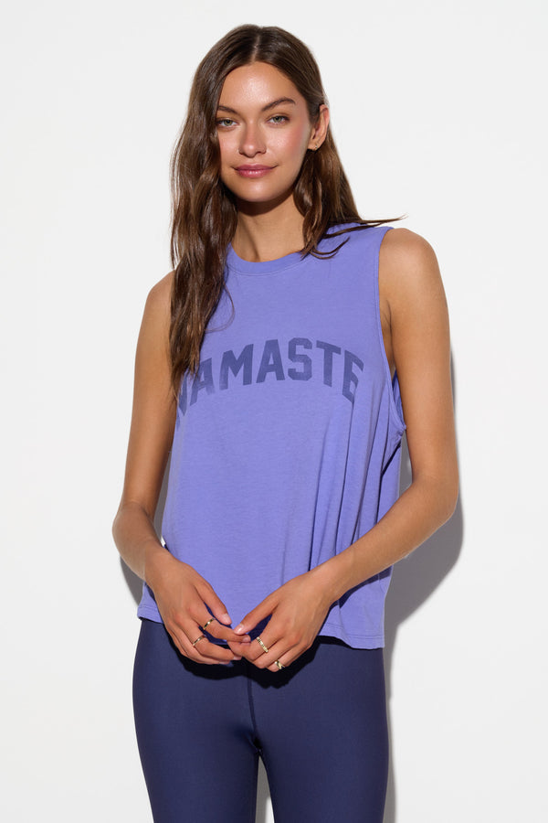 spiritual gangster Namaste Vibe Tank ASTRAL BLUE
