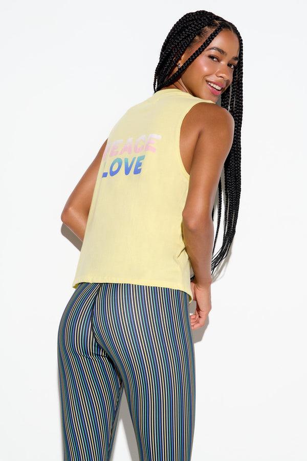 Spiritual Gangster Peace Love Vibe Tank SUNBEAM