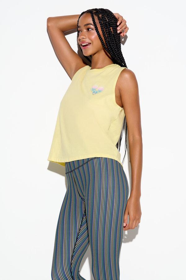 Spiritual Gangster Peace Love Vibe Tank SUNBEAM