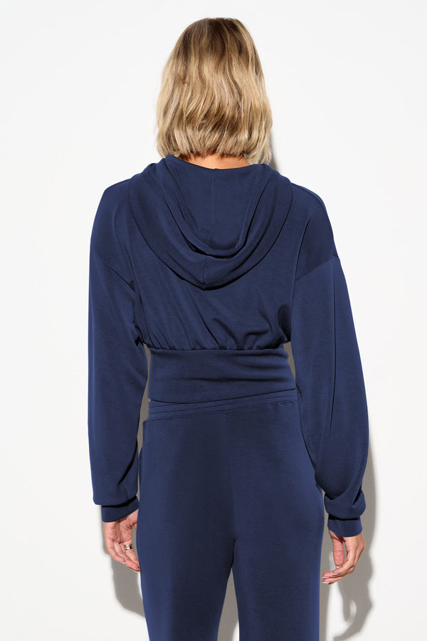 Spiritual Gangster Rhya Zip Hoodie INDIGO