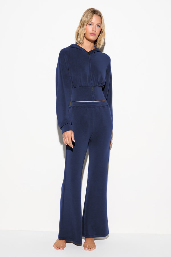Spiritual Gangster Rhya Zip Hoodie INDIGO