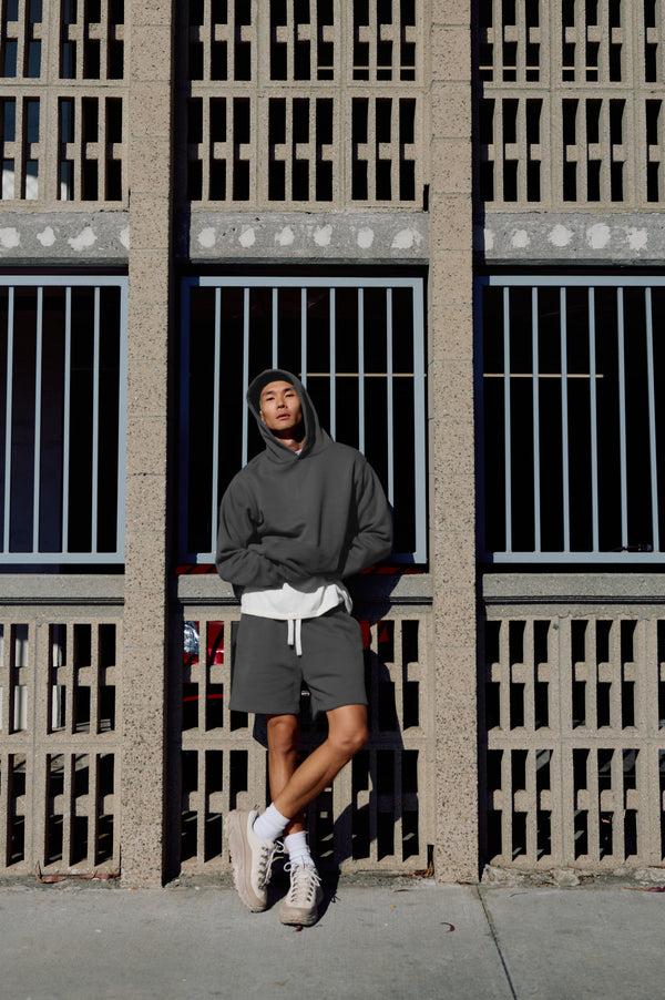 Spiritual Gangster SG Logo Bixby Sweatshort ASH