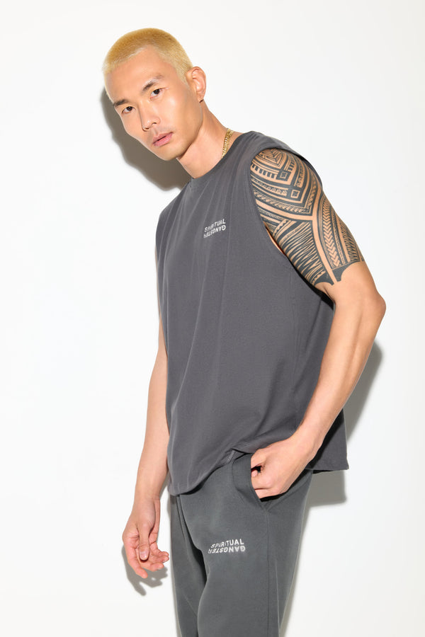 Spiritual Gangster SG Logo Eastwood Tank ASH