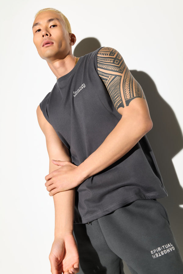 Spiritual Gangster SG Logo Eastwood Tank ASH