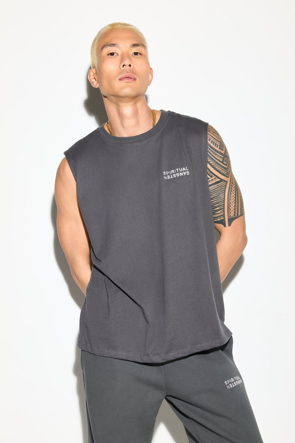 spiritual gangster SG Logo Eastwood Tank ASH