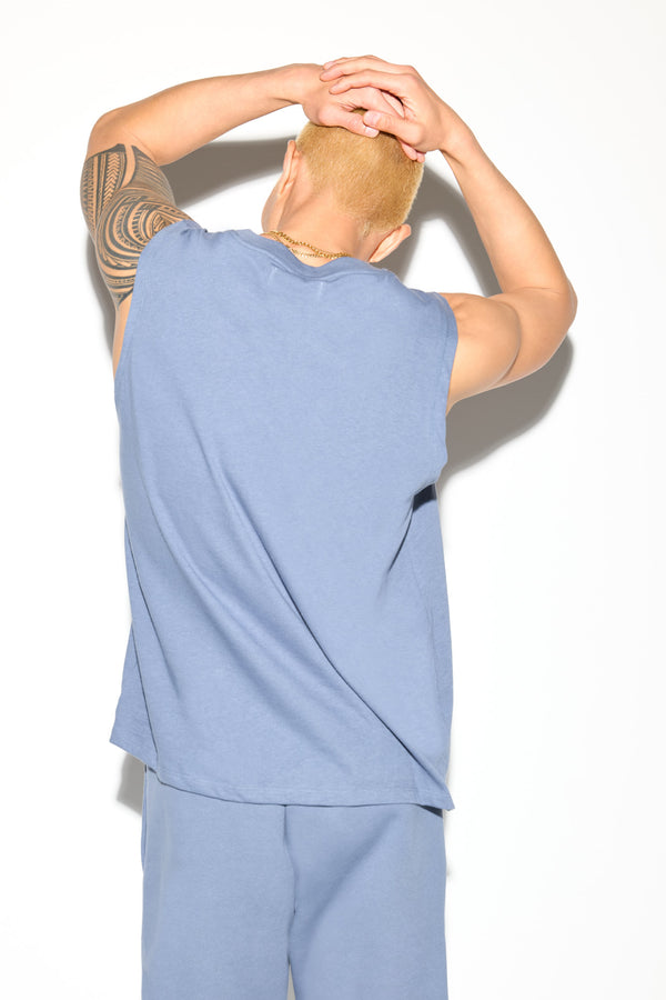 Spiritual Gangster SG Logo Eastwood Tank BLUE JEAN