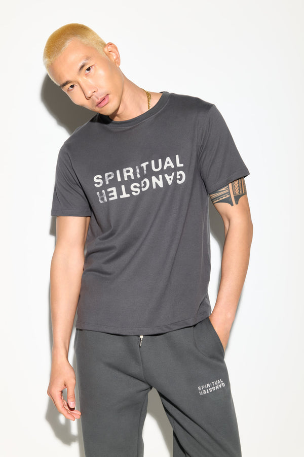 spiritual gangster SG Logo Silverlake Tee ASH
