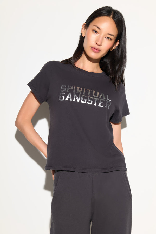 Spiritual Gangster SG Shine Lila Tee VINTAGE BLACK