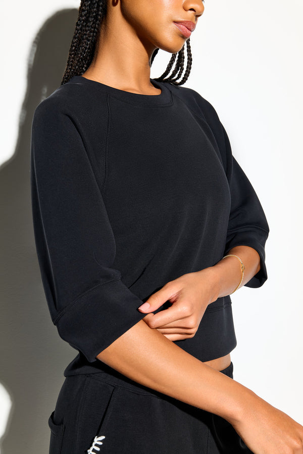 Spiritual Gangster Sophie S/S Top BLACK