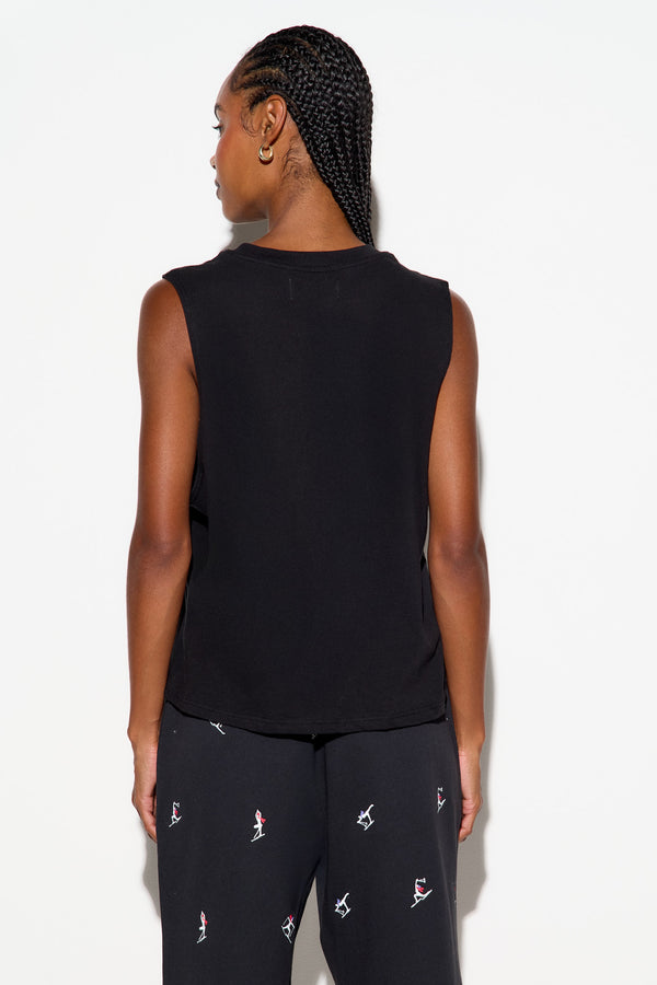 Spiritual Gangster Surf Ski Love Vibe Tank BLACK