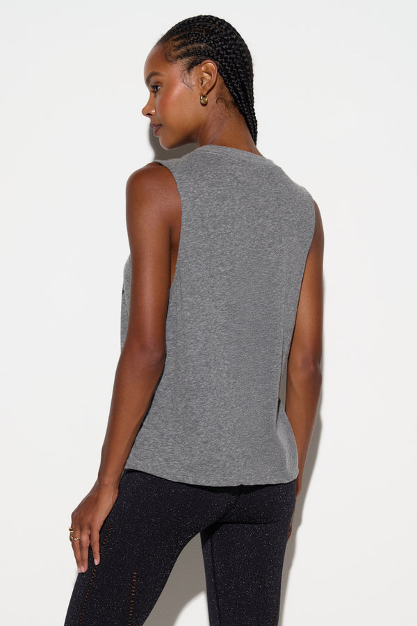 Spiritual Gangster Unity Vibe Tank HEATHER GREY