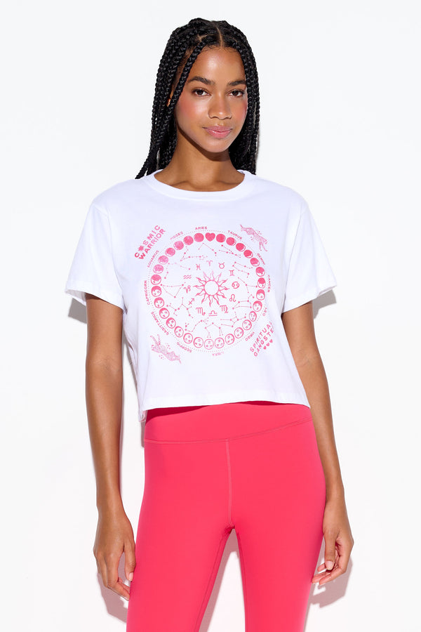 spiritual gangster Zodiac Energy Mercury Tee WHITE