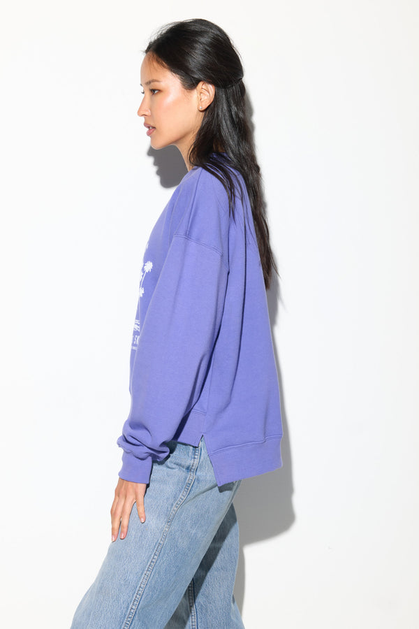 Spiritual Gangster Surf & Ski Bex High-Low Crew ASTRAL BLUE