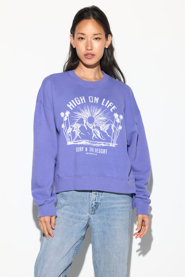 spiritual gangster Surf & Ski Bex High-Low Crew ASTRAL BLUE