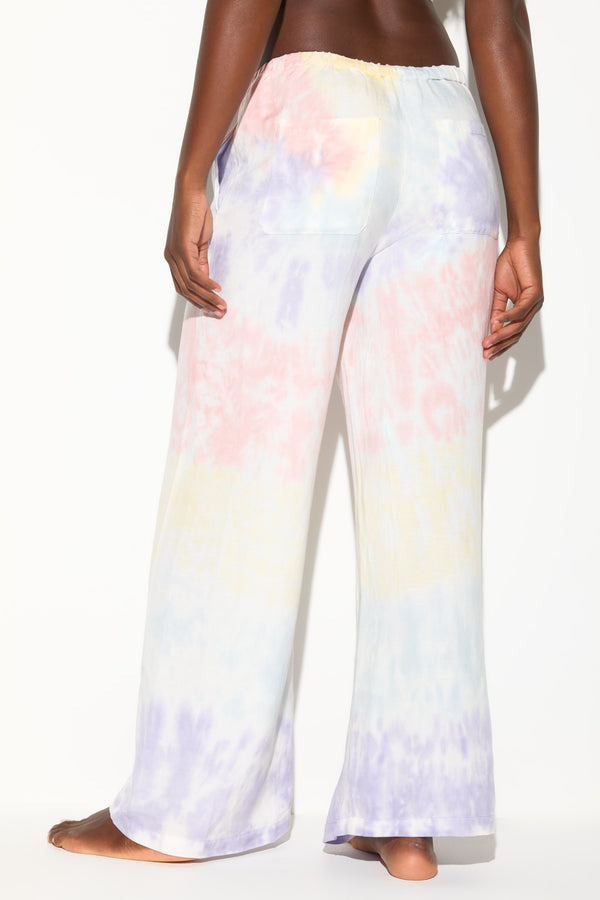 Spiritual Gangster Toluca Linen Pant WISTERIA MULTI