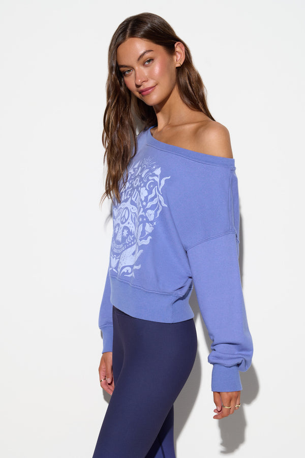 Spiritual Gangster Unity La Vida 2.0 Sweatshirt ASTRAL BLUE