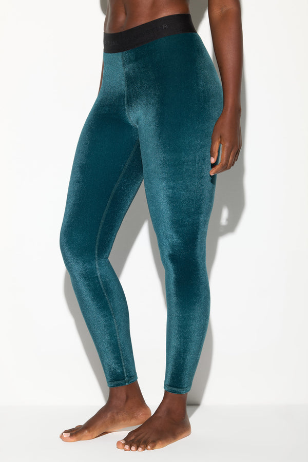 Spiritual Gangster Velour Addison Legging MIDNIGHT TEAL
