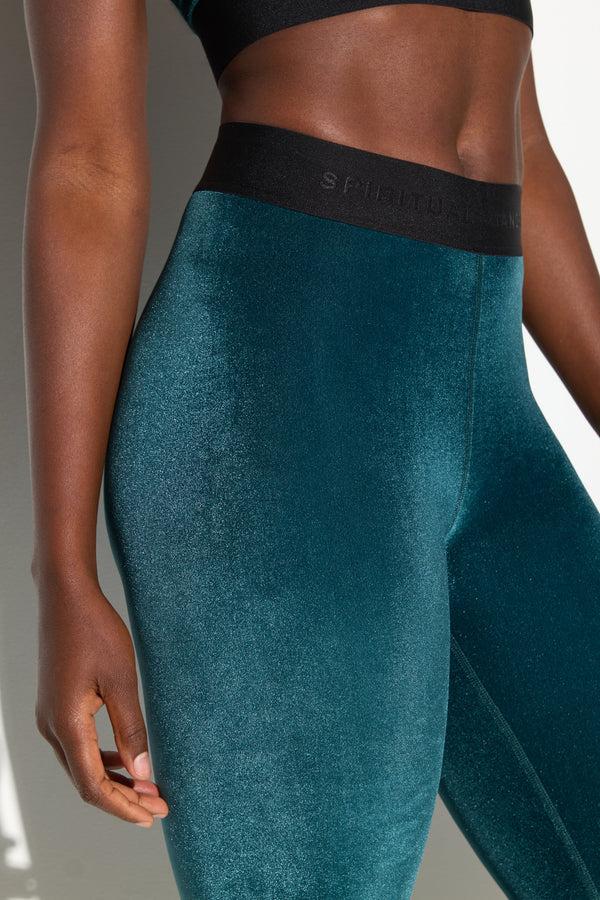 Spiritual Gangster Velour Addison Legging MIDNIGHT TEAL