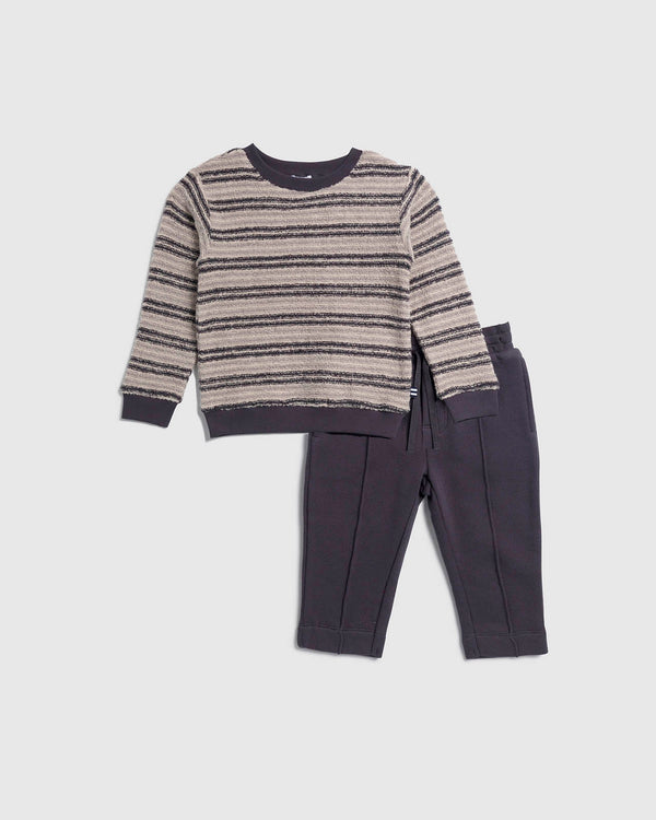 splendid Infant Boy Loopy Stripe Knit Long Sleeve Set
