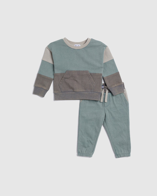 splendid Infant Boy Washed Colorblock Long Sleeve Set
