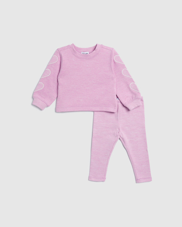 splendid Infant Girl Cloudline Hearts Long Sleeve Set