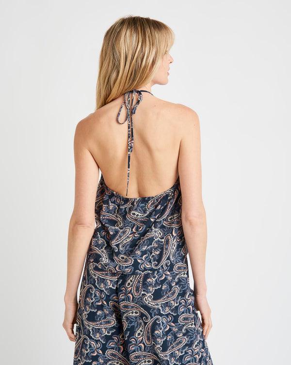 Splendid Alessandra Paisley Silk Halter Top