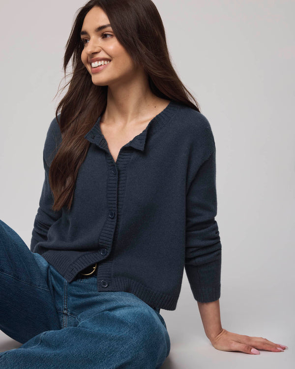 Splendid Amber Cropped Cardigan