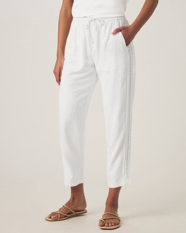 Splendid Angie Crochet Straight Leg Pant