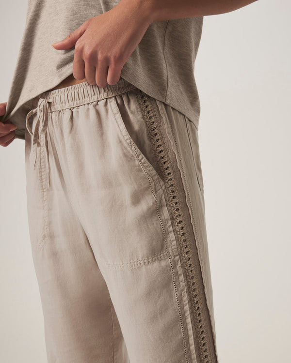 Splendid Angie Crochet Straight Leg Pant