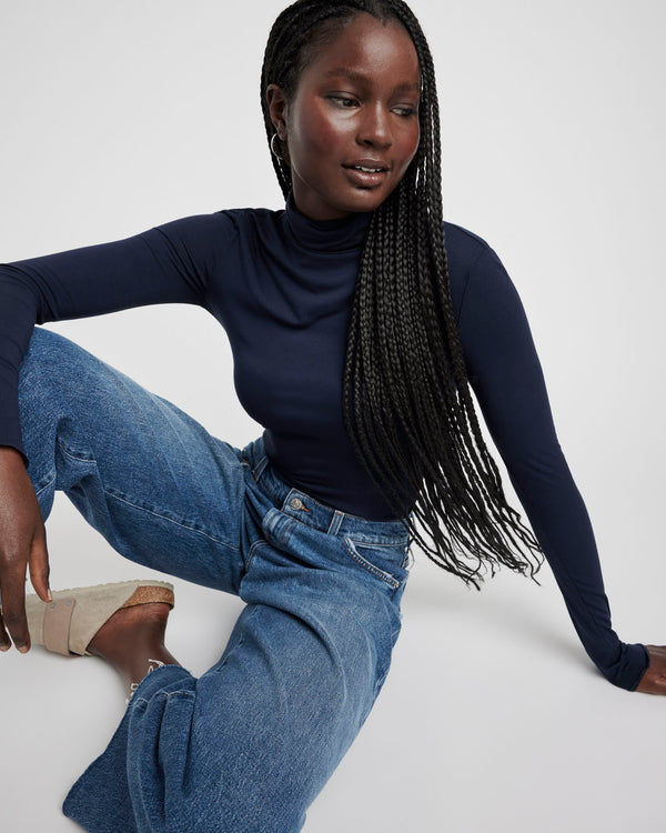 Splendid Bamboo Blend Long Sleeve Turtleneck