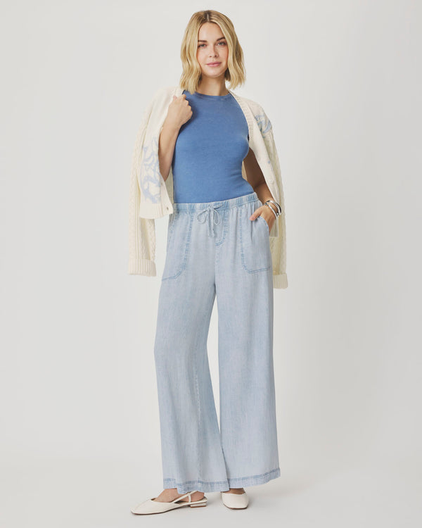 Splendid Bleached Indigo Angie Palazzo Pant
