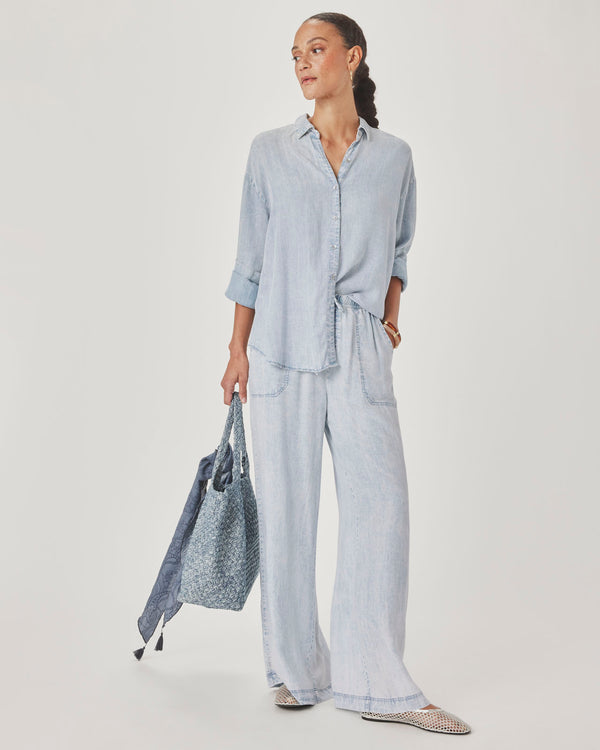 Splendid Bleached Indigo Button Down